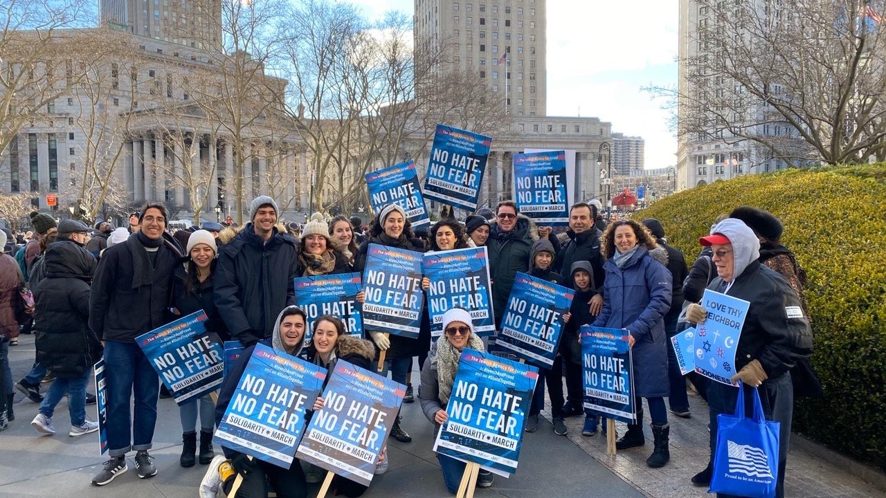 Marching in Solidarity Against Anti-Semitism