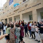 Immigrants dance and celebrate Aliyah Day