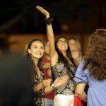 Immigrants dance and celebrate Aliyah Day