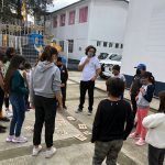 Assaf with kids at the Project TEN Center in Mexico