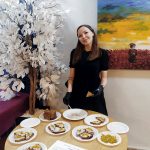 Lera Chaya with Russian food hosting a cultural evening at Ulpan Etzion | Image provided by Lera Chaya