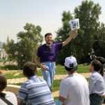 Matan teaching Ulpan Etzion students | Image provided by Matan