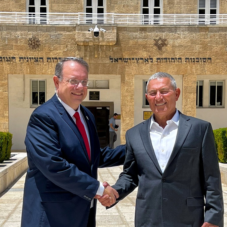 Yaakov Hagoel (left) and Doron Almog.