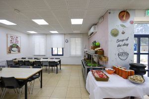 Ulpan Etzion Jerusalem dinning room. photo: Guy Yechiely