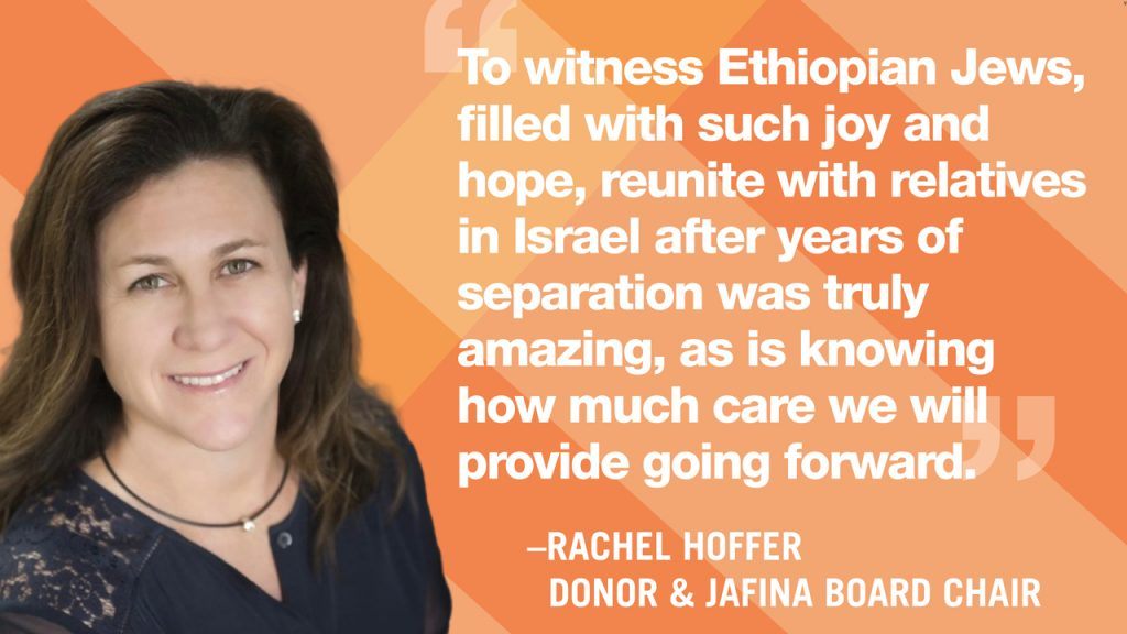 Rachel Hoffer donor spotlight about Ethiopian Jews