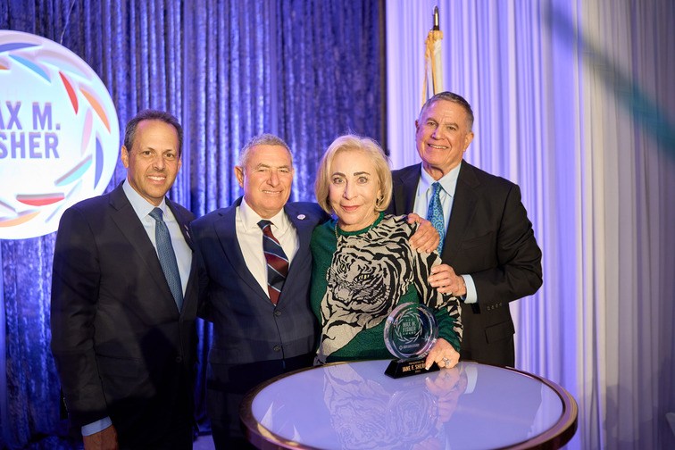 Mark Wilf, Doron Almog, Jane Sherman and Larry Jackier at the event