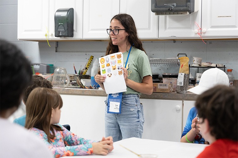 Noam at summer camp