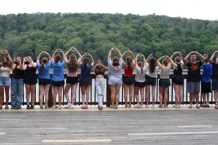 Israeli teens at summer camp in the US