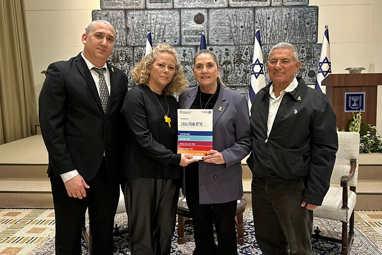 Jewish Agency leadership with Israel's First Lady Michal Herzog