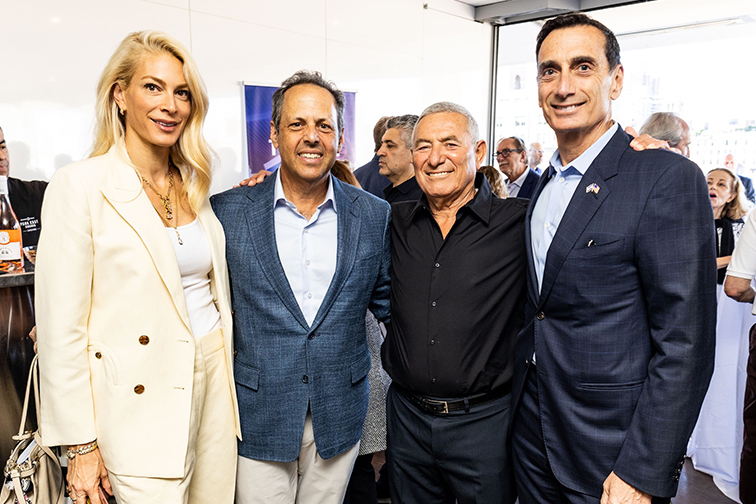 (From left to right) Melanie Bronfman, Mark Wilf, Doron Almog, Matthew Bronfman